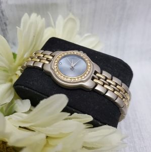 RA Blue Pearl Face Womans Fashion Quartz Watch